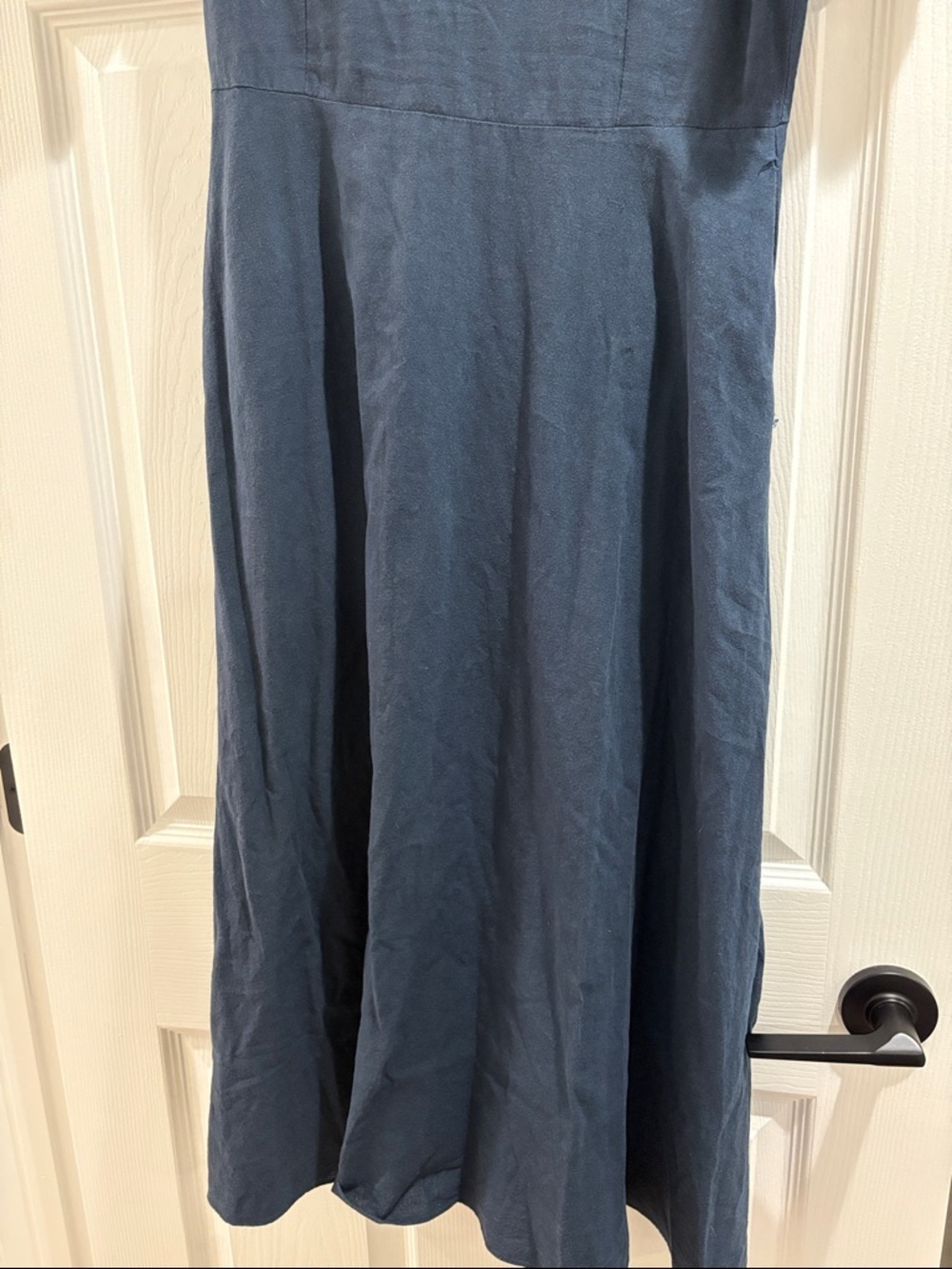 Nonlocal Linen Flared Dress Women’s Small A-Line Breathable Linen Cotton Blend - Picture 8 of 12